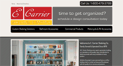 Desktop Screenshot of ecarriershelving.com